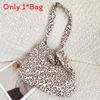Vintage Leopard Print Canvas Tote Bag With Magnetic Closure For Casual Daily Use