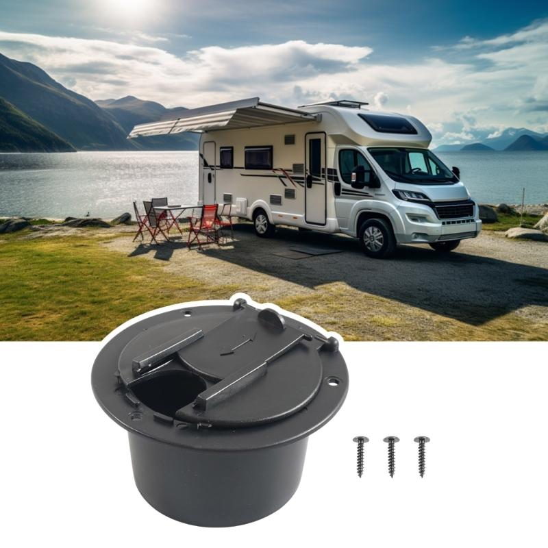 Circular Motorhome Electrical Wire Hatches Waterproof Electrical Wire Hatches Cable Entry Plate for Outdoor Vehicle Wiring