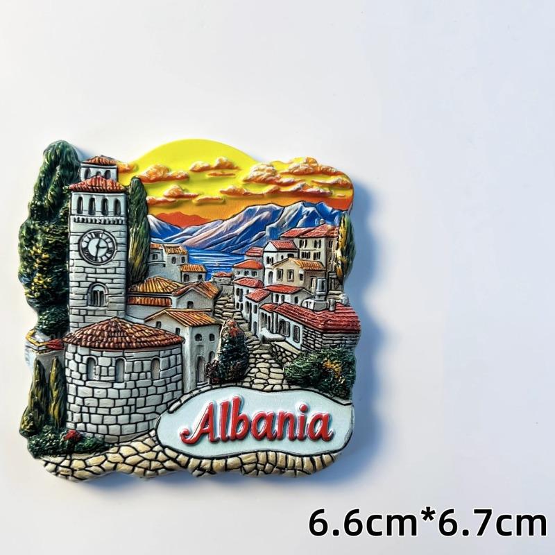 

Albania Fridge Stickers Tower Travel Souvenirs Tirana Fridge Magnets Home Decoration Wedding Gifts