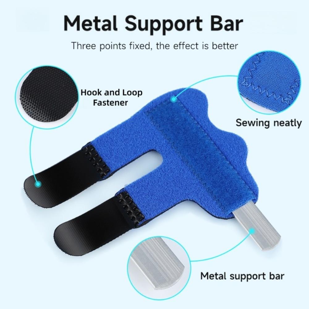 1Pc Finger Splint With Aluminum Strip Finger Correction Fixation Protector Soft Breathable Hand Protection Healthy Care
