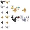 Superhero Series Thermos Black And White Batman Assembly Building Block Toys Diy Educational Game