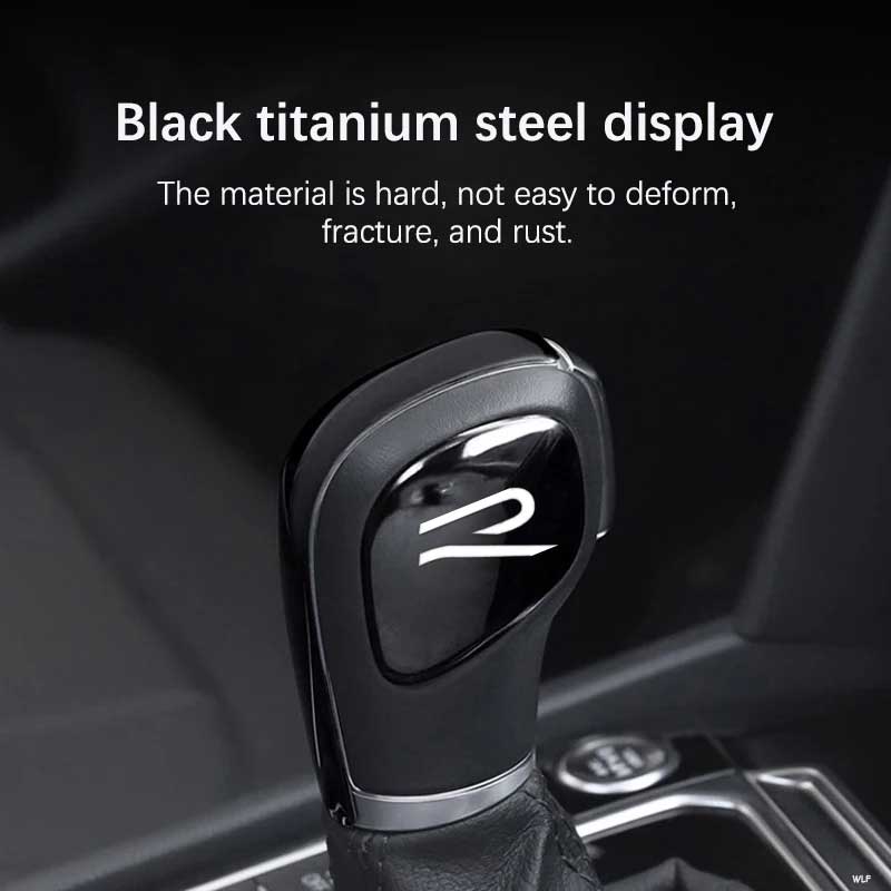 1 Pair Car Gear Shift Knob Head Emblem Sticker for Volkswagen VW Rline GTI Polo CC Golf Bora Tiguan Passat Scirocco Accessories ol.056