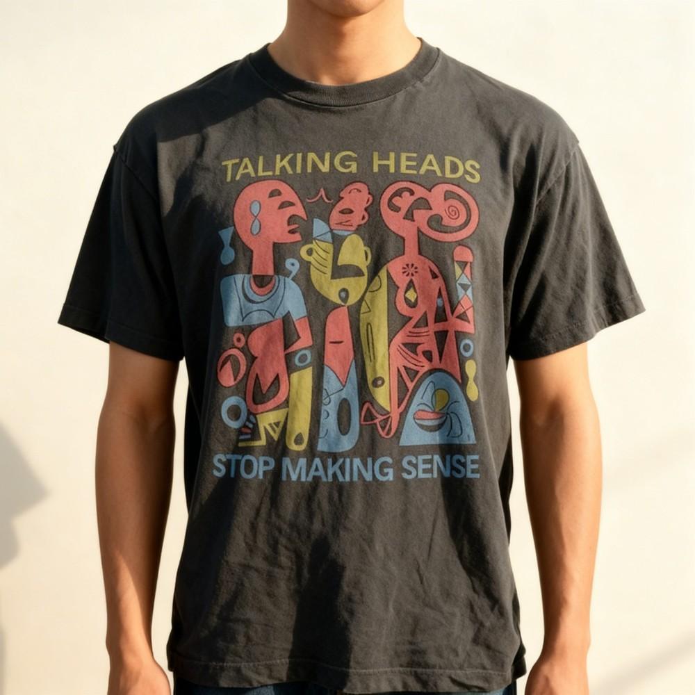 

Talking Heads Band Stop Making Sense Charcoal Unisex T shirt Reprint S5XL Unisex T-Shirt XXL