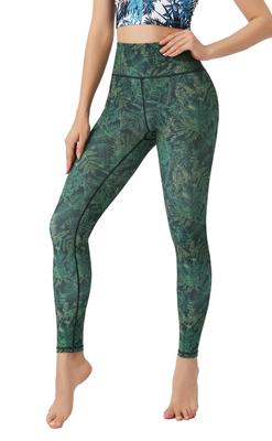 ASHLEY FIT יוגה קרופ ספורט מושלם ללגging נשים עם הדפס פרחוני חם, מנדף לחות, מתייבש במהירות, נמתח, אורך, מותן גבוה,