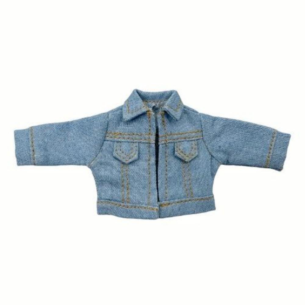 6 Colors Doll Clothes Jeans Coat Cute Mini Dolls Denim Jacket Doll Accessories Doll Tops for Obitsu11 Dolls 1/12 Bjd Dolls