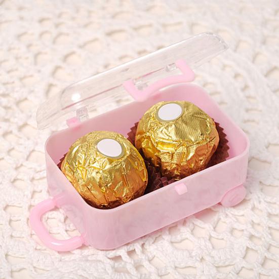 Mini Boîte à Bonbons en Forme de Valise de Voyage à Roulettes, Cadeau de Mariage, Fête, Réception