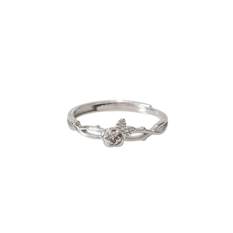 Sweet Rose Flower Ring for Women - Unique, Versatile, Luxurious, and Fashionable Hand Jewelry.
