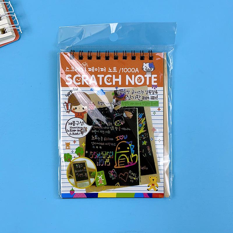 Kids' DIY Scratch Art Book: Creative Colorful Doodle & Drawing Book for Kindergarten
