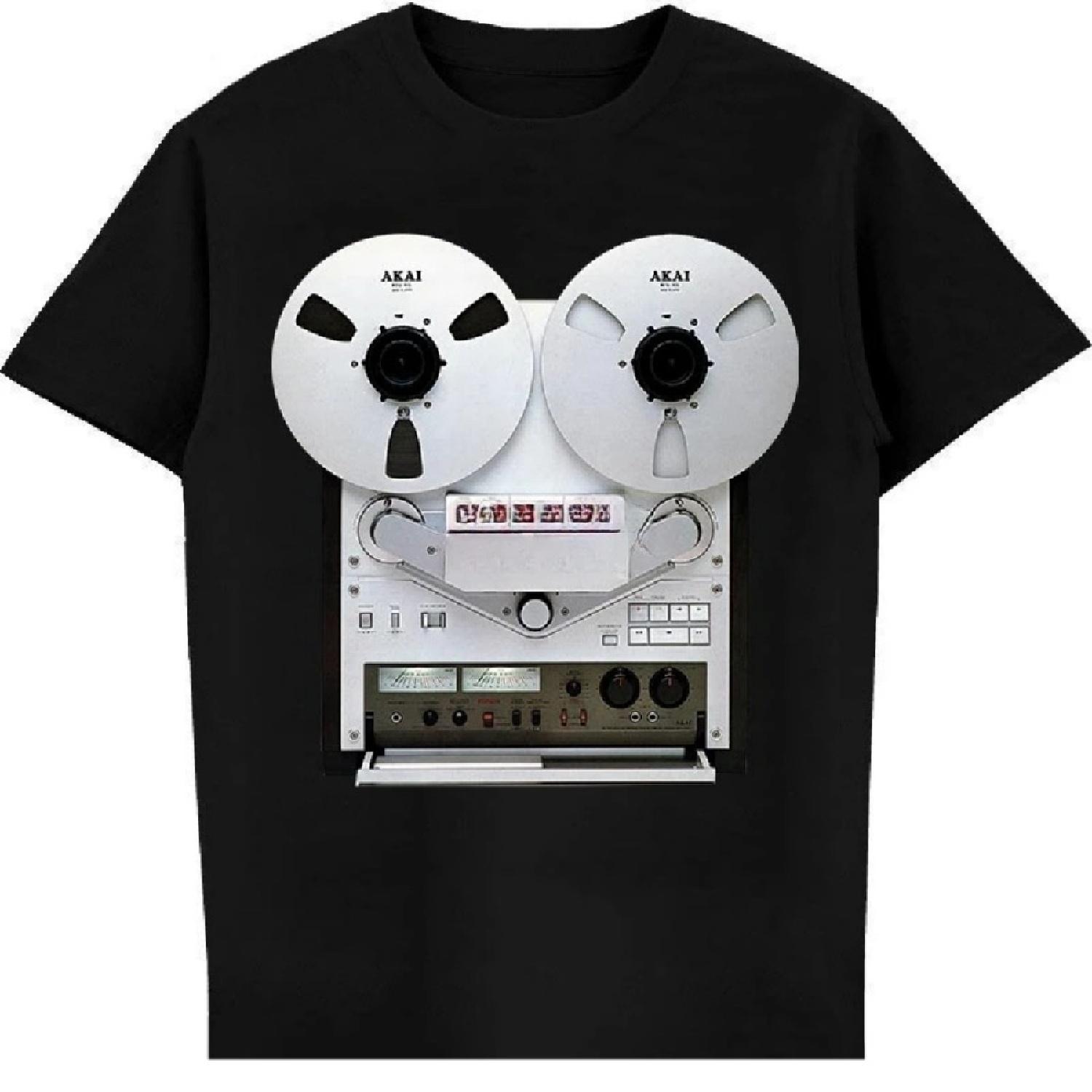 

Akai & Teac Vintage Reel to Reel Tape RecorderMens Classic T Shirt COTTON Short Sleeve t shirts for men New Arrival streetwear XXXXXL