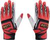ZETT Batting Gloves Prostatus Batting Gloves for Both Hands Red