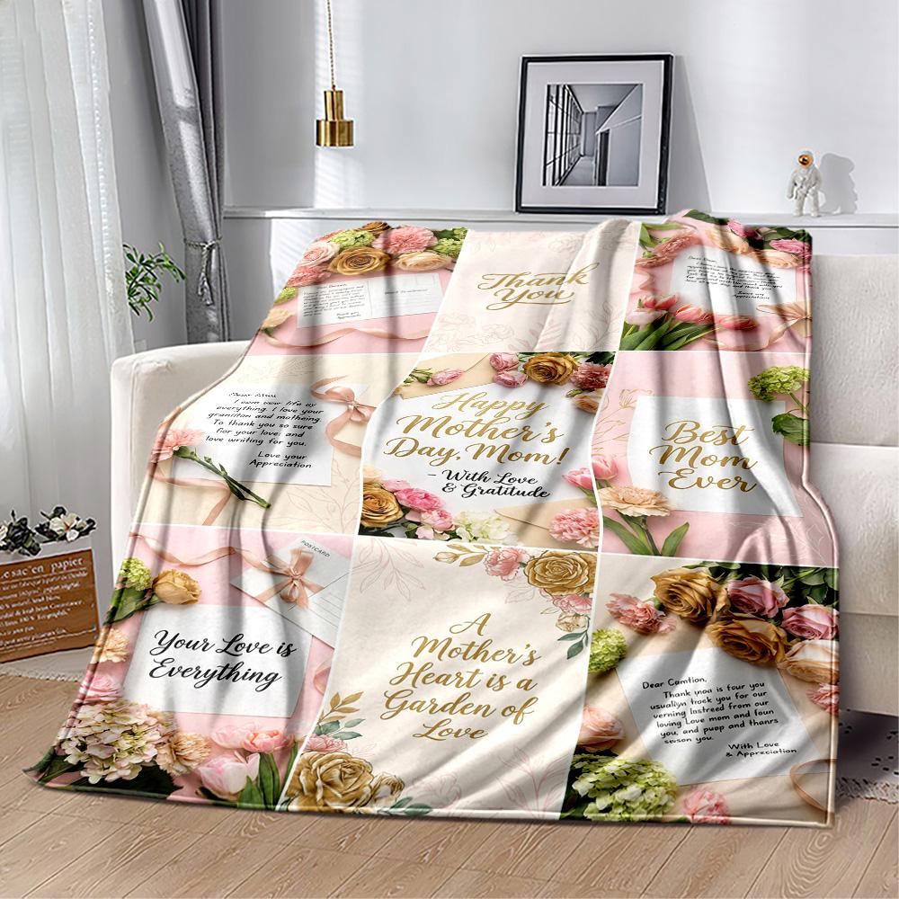 Mother's Love And Sunshine Blanket Suitable for Sofas,travel, Living Rooms Also a Good Gift for Friends and Family Suitable for All Seasons.