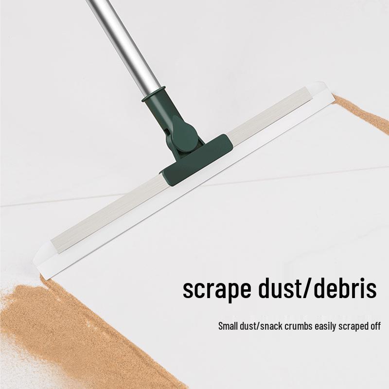 Magic Broom Retractable Silicone Squeegee: Dual-Use for Wet/Dry Bathroom Floors