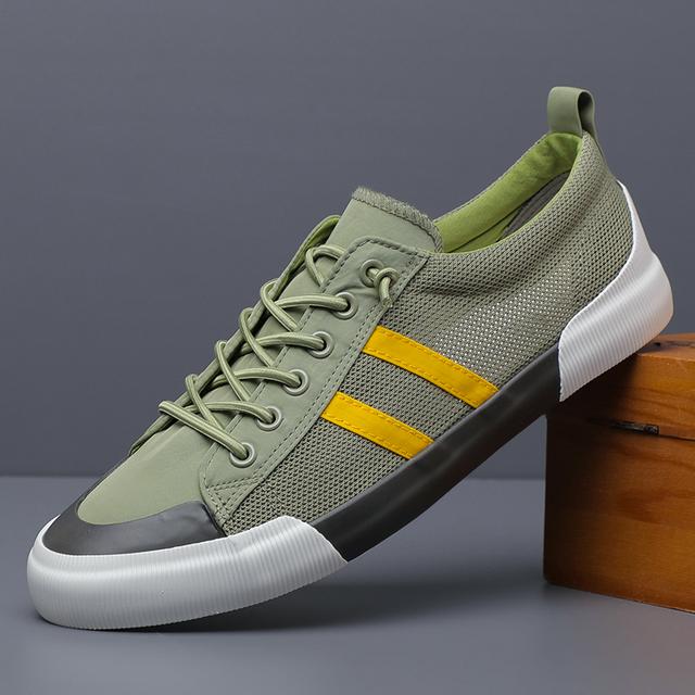 Shoes for Men Casual Shoes Summer Thin Mesh Flat Skateboard Shoes Street Cool Breathable Loafers