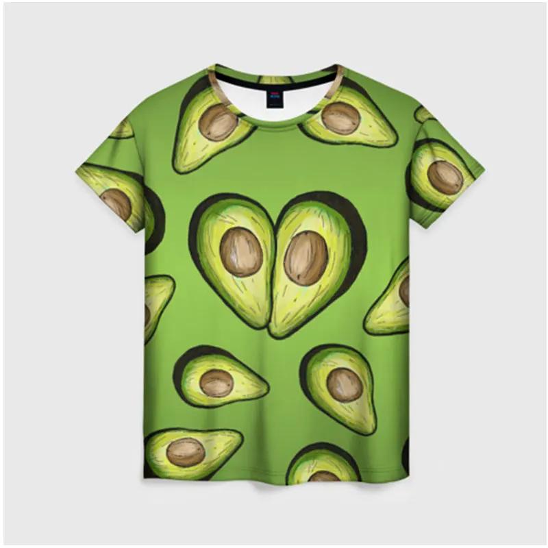 Summer Round Neck Funny Fruit Pattern 3D Print Top Fashionable Casual Street Hip Hop Short Sleeved Men's and  Women's Couple Unisex T-shirts