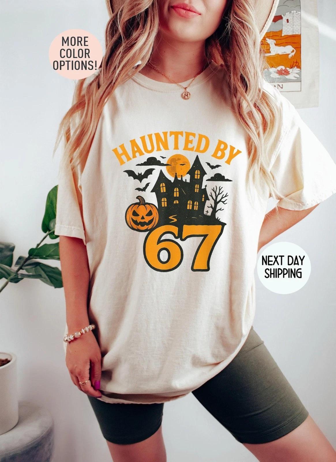 Six Seven Meme Halloween Uniex Shirt, Funny Halloween Tee 4XL