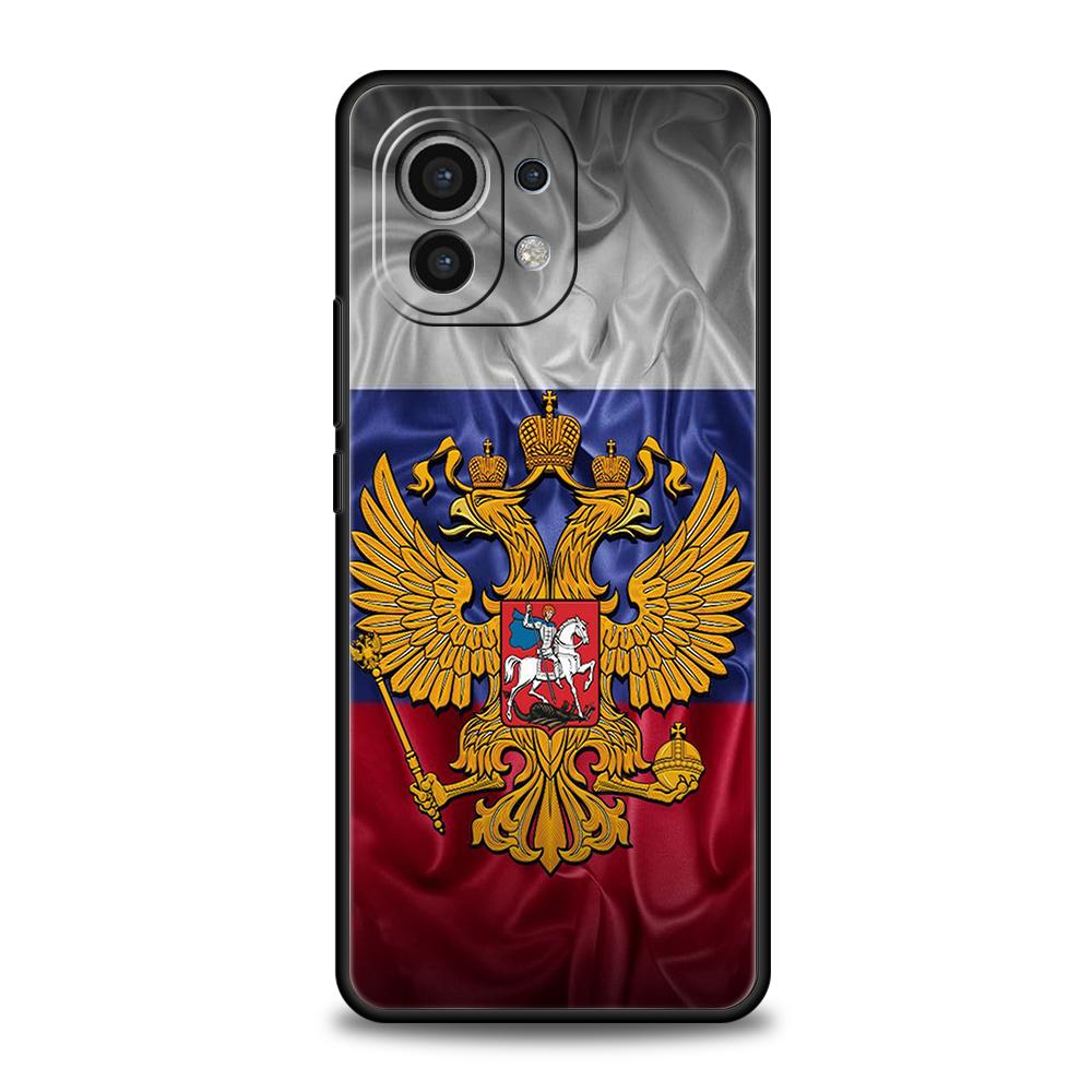 Russia Russian Flags Phone Case for Xiaomi Mi 14 13 12 11 Ultra 13T 12T Poco C51 F3 F4 F5 X3 X4 NFC M3 Pro Lite 5G Silicon Cover