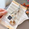 Pearl Bag Charm Natural Star Key Ring Seashell Keychain Bohemian Boho Phone Lanyard For Phone Lanyard Travel Keys