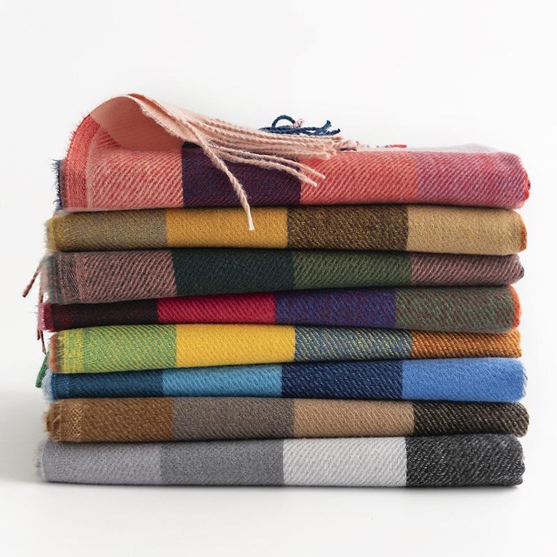 Personality Trend Imitation Cashmere Scarf Style Women's Fashion Temperament Scarf Warm Cold Shawl Fashionable