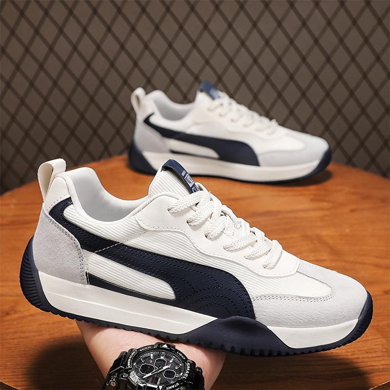 Genuine Leather Running Shoes for Men Casual Sports Sneakers - Non-slip Jogging Trainers Hot Sale Free Shipping