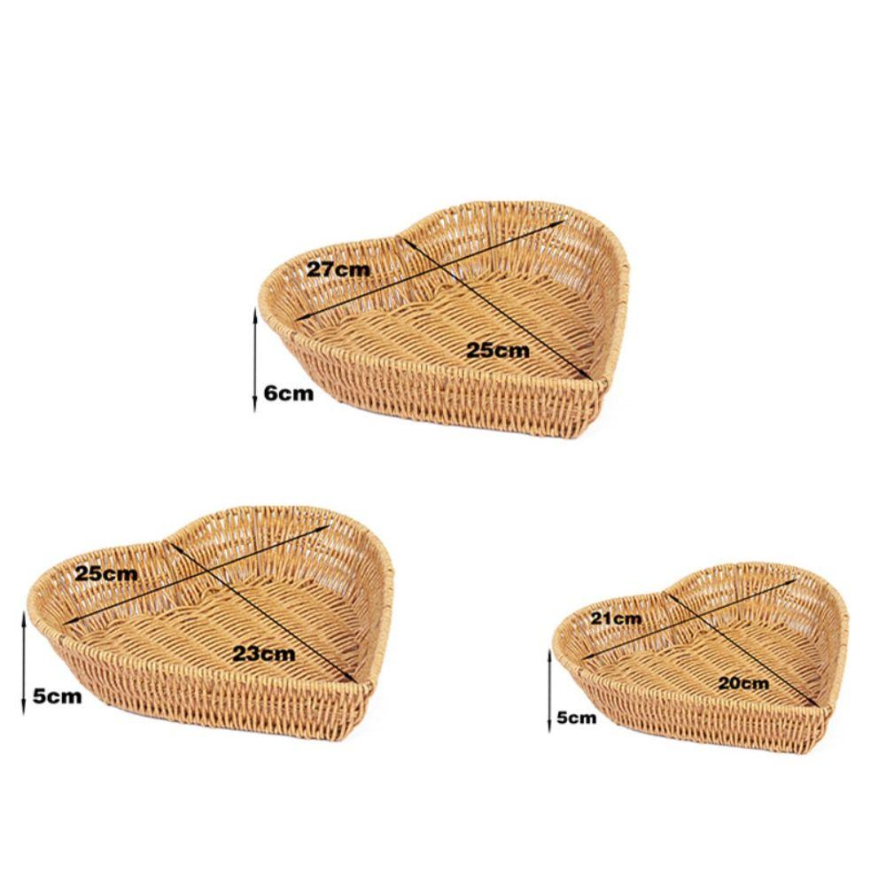 Multipurpose Imitation Rattan Fruit Plate  Wedding Candy Flower Storage