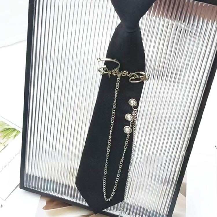 Tassels Chain Tie Knotfree Tie Adjustable Neck Tie Halloween Dressingup Neckwear