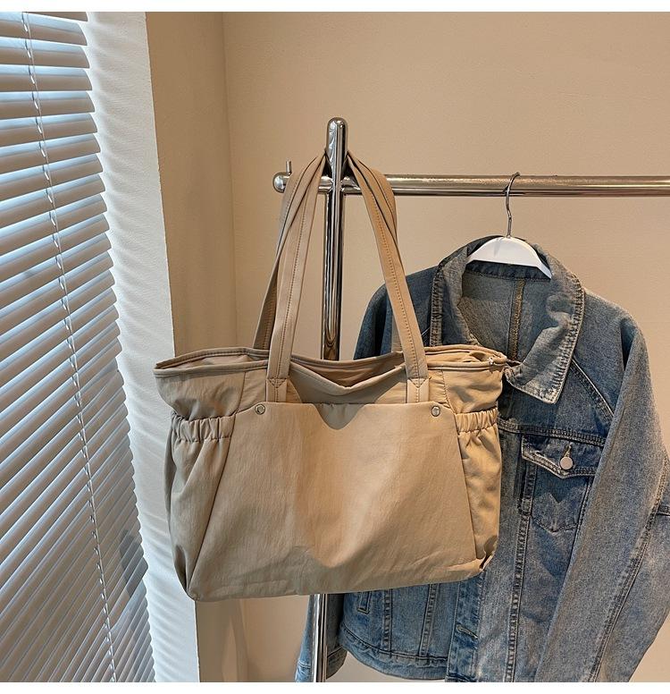 2025 shoulder bag women's new computer bag commuter versatile large-capacity handbag college student class tote bag