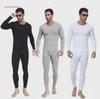 C ont Kind Men's Autumn/Winter Warm Pure Cotton Thin Underwear Set