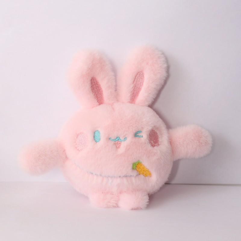 Pendentif Lapin Mignon Poupée en Peluche Jouet Poupée Porte-Clés Suspendu pour Sac d'École Cadeau Poupée de Chiffon