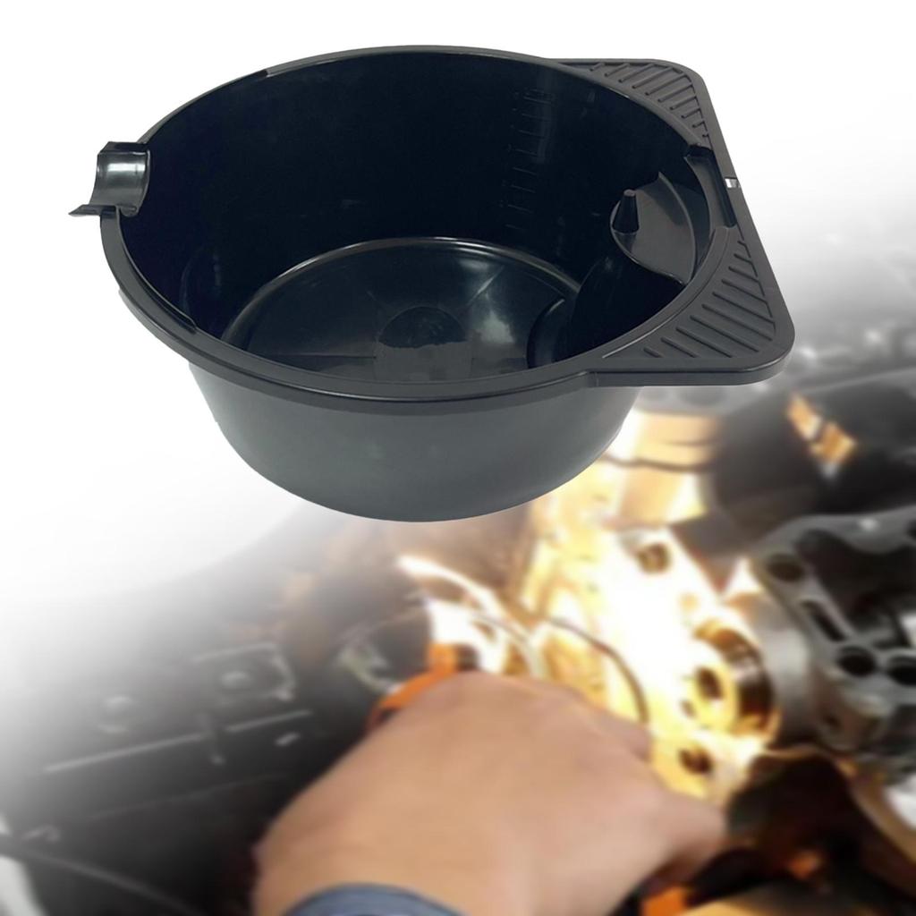 15L Car Oil Drain Pan Portable Waste Oil Collection Tray Easy to Clean Holder Thickened for Truck Repairing Part Cleaning Garage