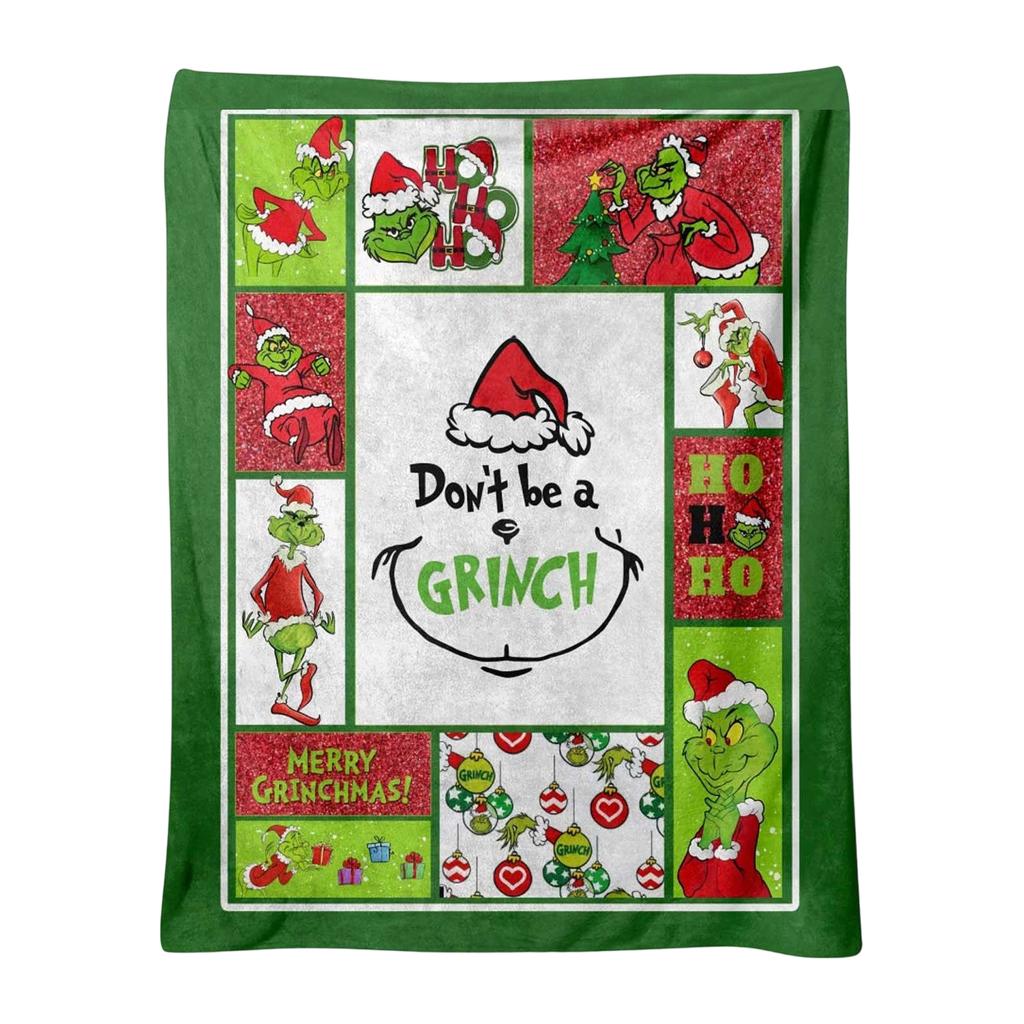 Printed Flannel Blanket Is Thick And Warm For Christmas, Suitable For The Elderly And Children To Keep Warm In Winter