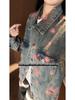 Unisex Hong Kong Style Floral Jacquard Denim Jacket - Trendy Autumn/Winter 2025 Collection