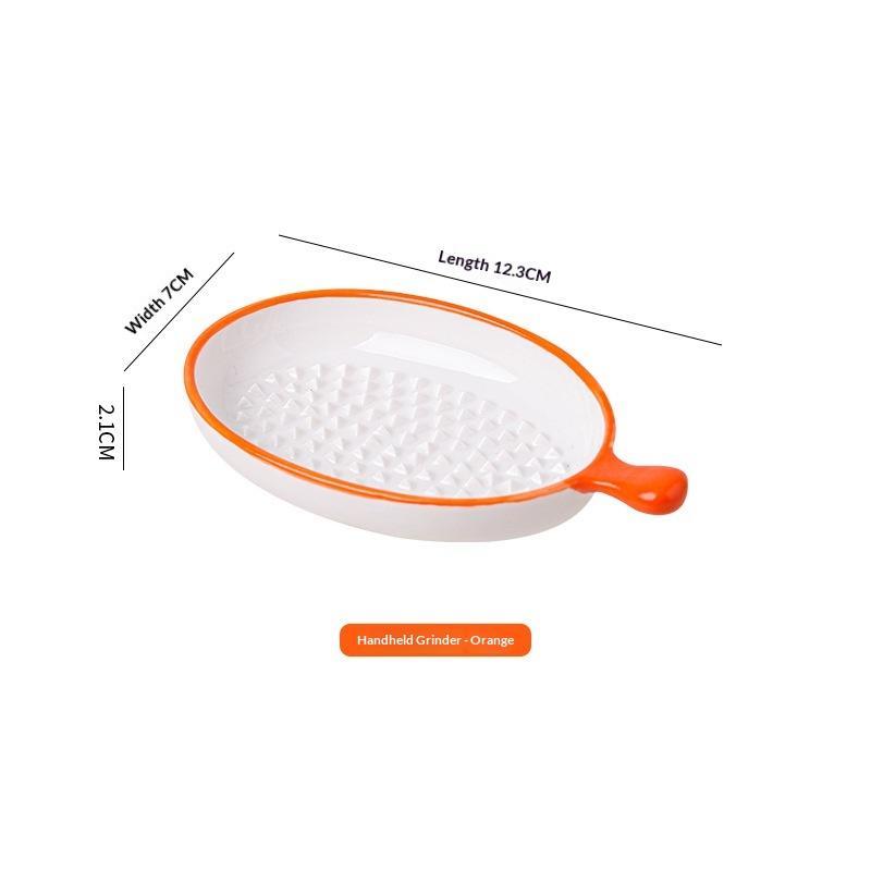Piatto Grattugia per Aglio in Ceramica Stile Giapponese Lavabile in Lavastoviglie Porcellana per Uso Alimentare Grattugia per Zenzero Wasabi per Pulizia Facile