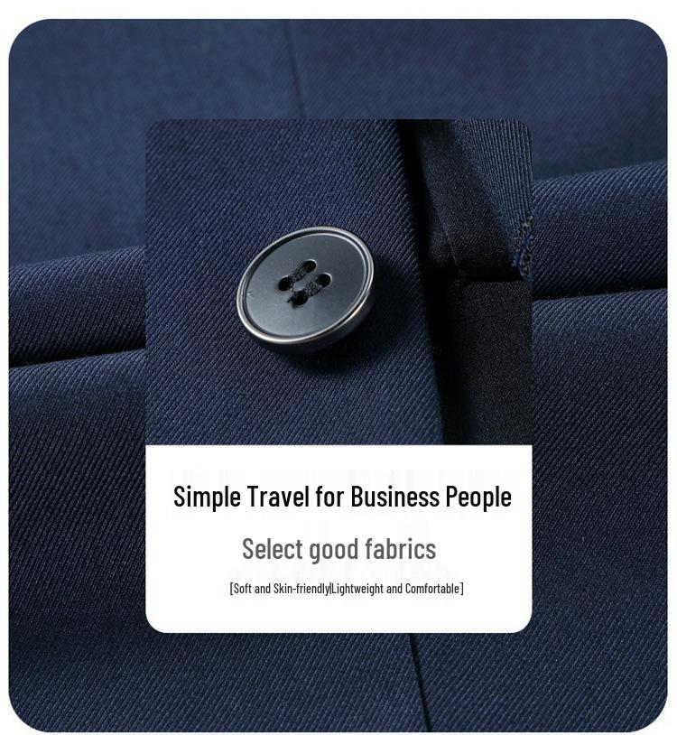 Korean Style 2026 Men's Slim Fit Non-Ironing Suit - Casual, Formal, Business, Wedding.