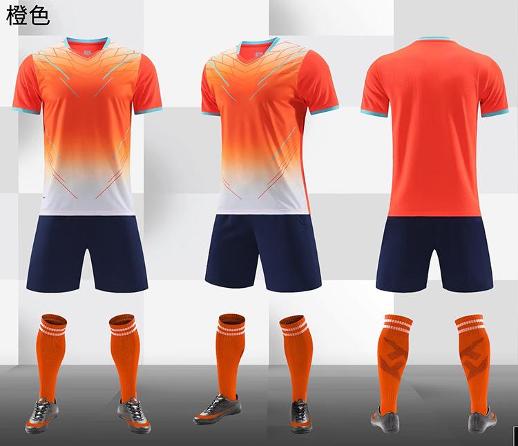 

New Football Jersey Set, Short-Sleeved Adult Children S Football Jersey, Breathable Light Board, Student Quick-Drying Training Jersey XXXL