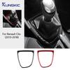 Per Renault Clio 4 2013 2014 2015 2016 2017 2018 Adesivo Morbido in Fibra di Carbonio LHD RHD Cornice Esterna Leva del Cambio per Auto Accessori Interni