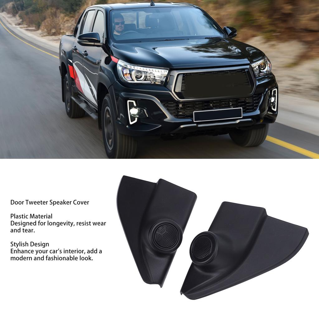 Door Tweeter Cover Decor Protective Left Right Stylish Look Easy Installation Door Tweeter Speaker Cover Plastic for Vehicle
