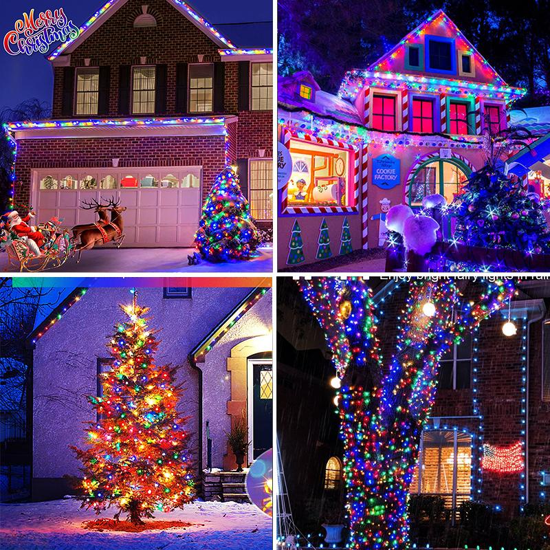 Ghirlande Luminoase Solare LED Exterior Impermeabile Feston Decor Grădină Crăciun Zână Ghirlandă Luminoasă