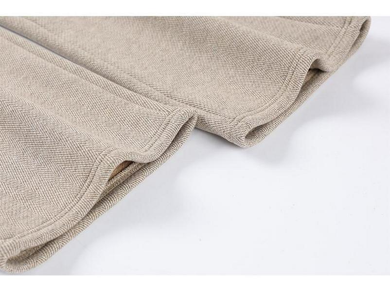 Women's Autumn/Winter High-Waisted Elastic Wool Trousers - Plus Size, Stylish & Loose Fit for Middle-Aged and Elderly Moms (2025 Collection)