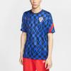 Nike Dri-FIT Croatia National Team TrainingSport Fast-Dry Breathable Fabric Short Sleeve Men's Blue CD2576-452