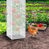 Robuster Pflanzenschutznetz Gitter Garten Tomatenabdeckung Netz für quadratischen Käfig, Vogel mit Gemüse-Schutzkorb Reißverschluss, Insektenbarriere, Abdeckungen Gartenarbeit