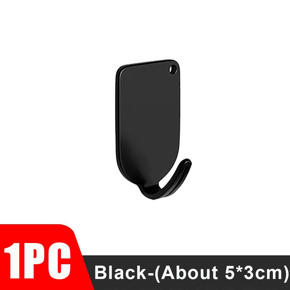 10/1PCS Stainless Steel Towel Hooks Waterproof Self Adhesive Hanging Holder Keys Bag Wall Hanger Bathroom Kitchen Organizer Hook