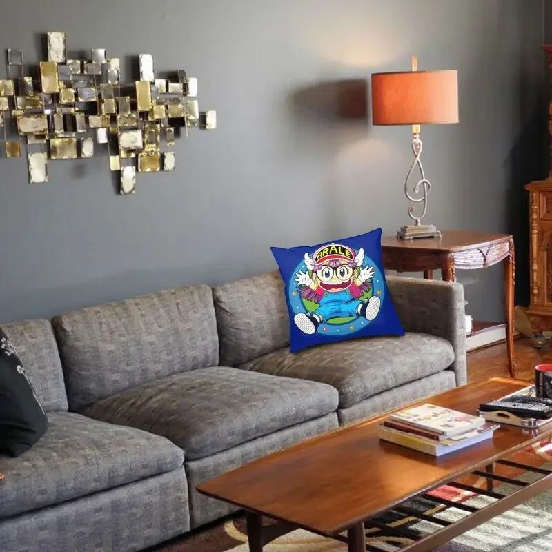 Arale Norimaki Dr. Slump Modern Pillow Cover Decoracion Salon Japan Anime Manga Cushions for Sofa Printing Custom Chair Cushion