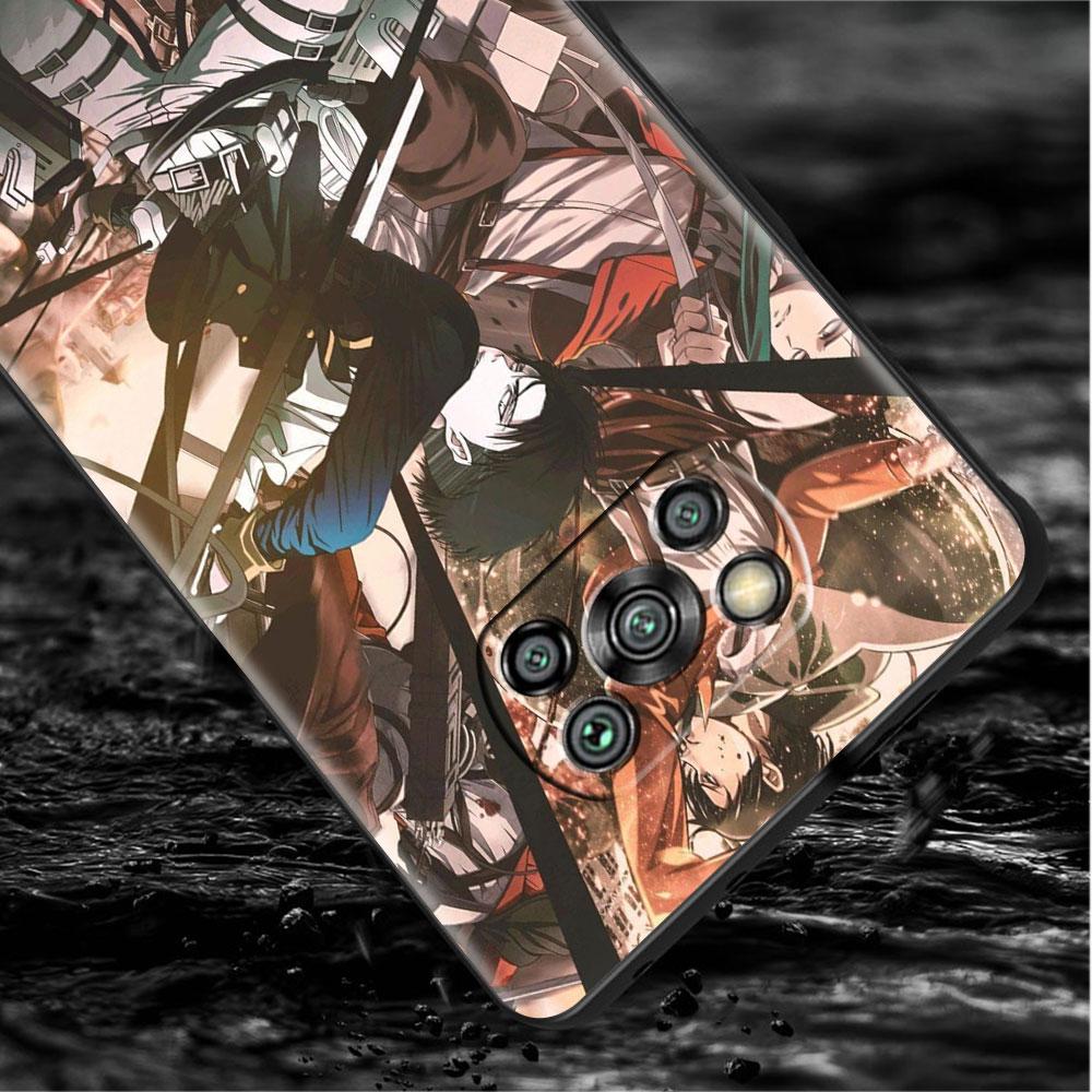 Case For Xiaomi Mi Poco X3 NFC X4 Pro F3 F4 GT M4 M3 F1 C40 11 Lite 11T Soft Silicone Funda Phone Cover Attack On Titan Shell