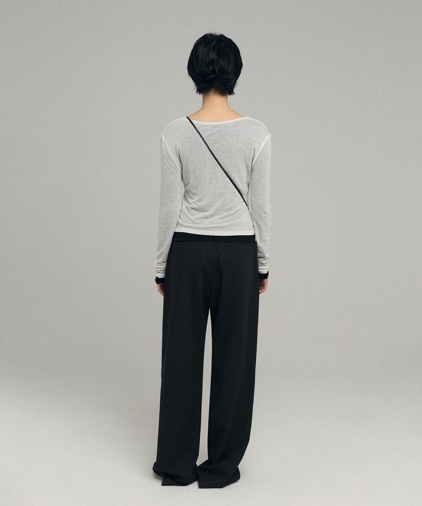 Loutaideu Basic Wool Slacks [Black]