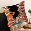 Fashion Abstract Girl Pillow Cover Design cushion Cover decor Holiday Decorati