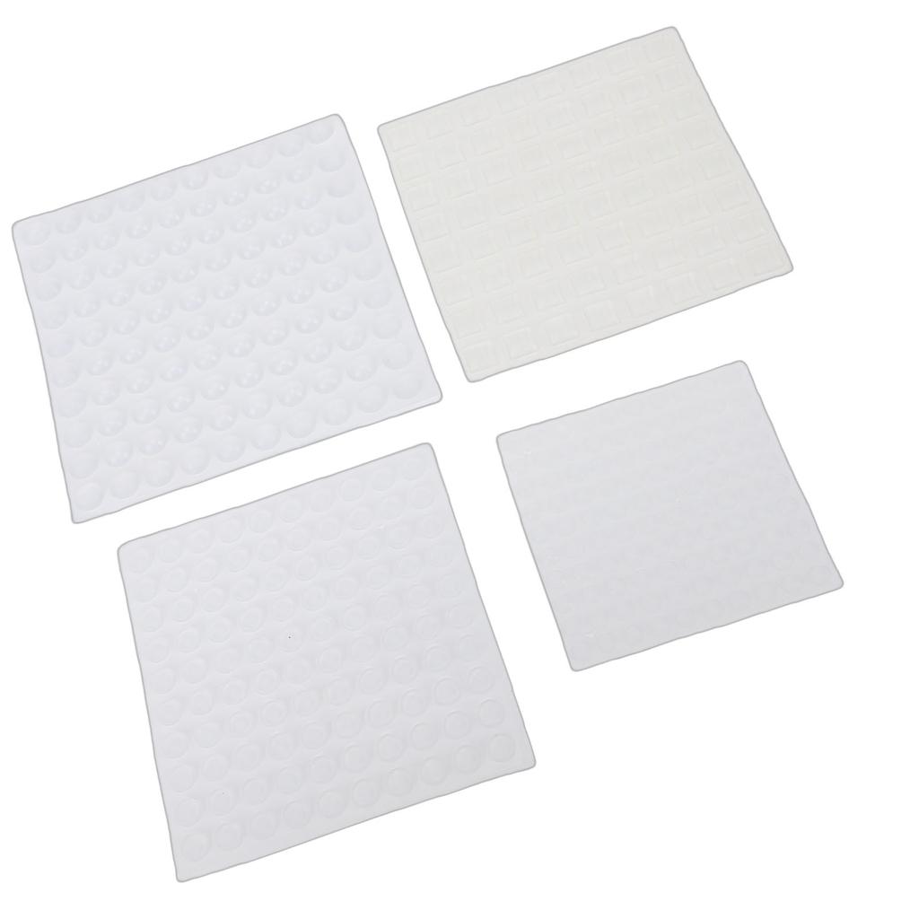 364pcs Bump Dots for Visually Impaired Assorted Shapes Low Vision Braille Stickers Silicone Raised Tactile Dots White