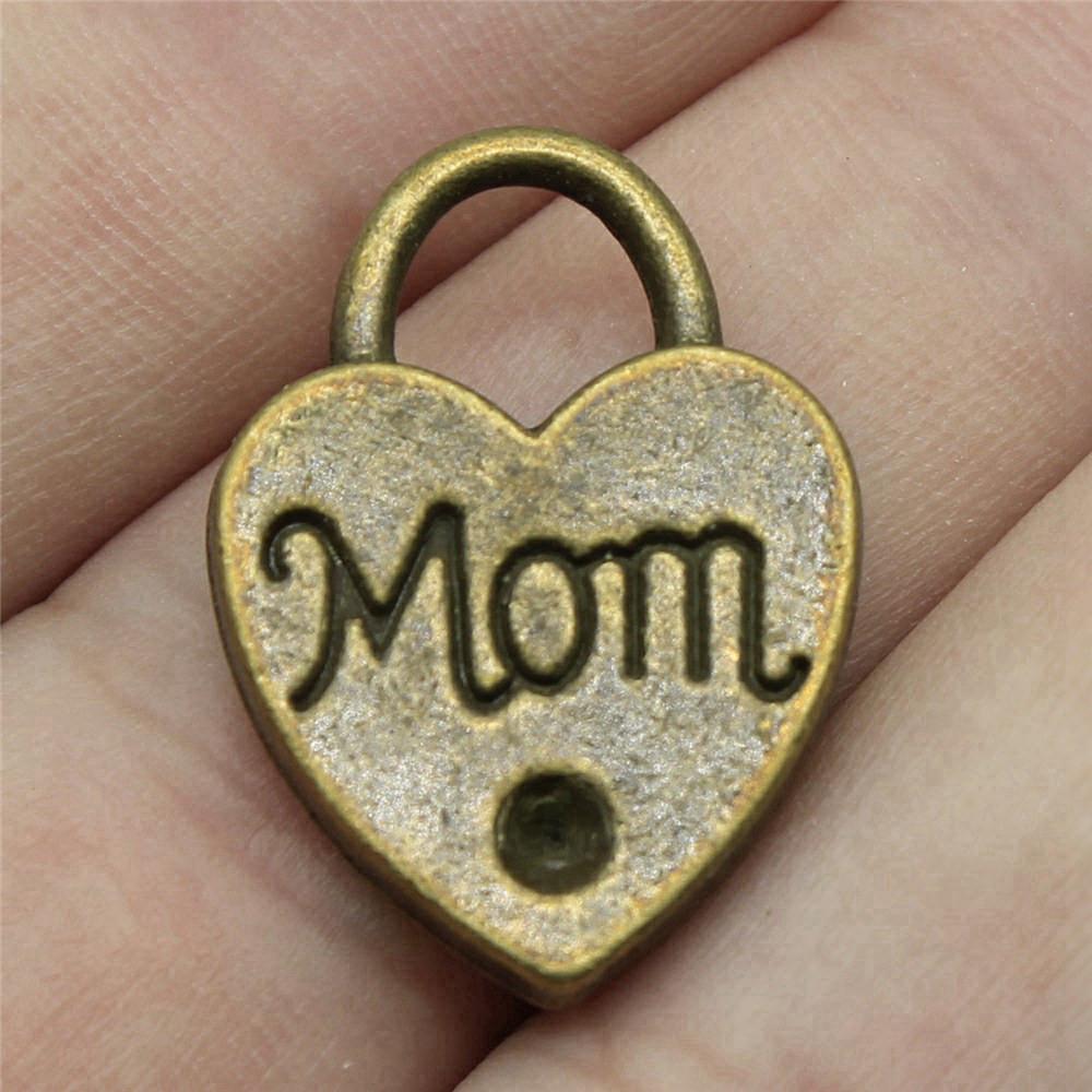 Family Member Heart Tags Charms Pendant Male Jewellery Massive Aesthetic Souvenir
