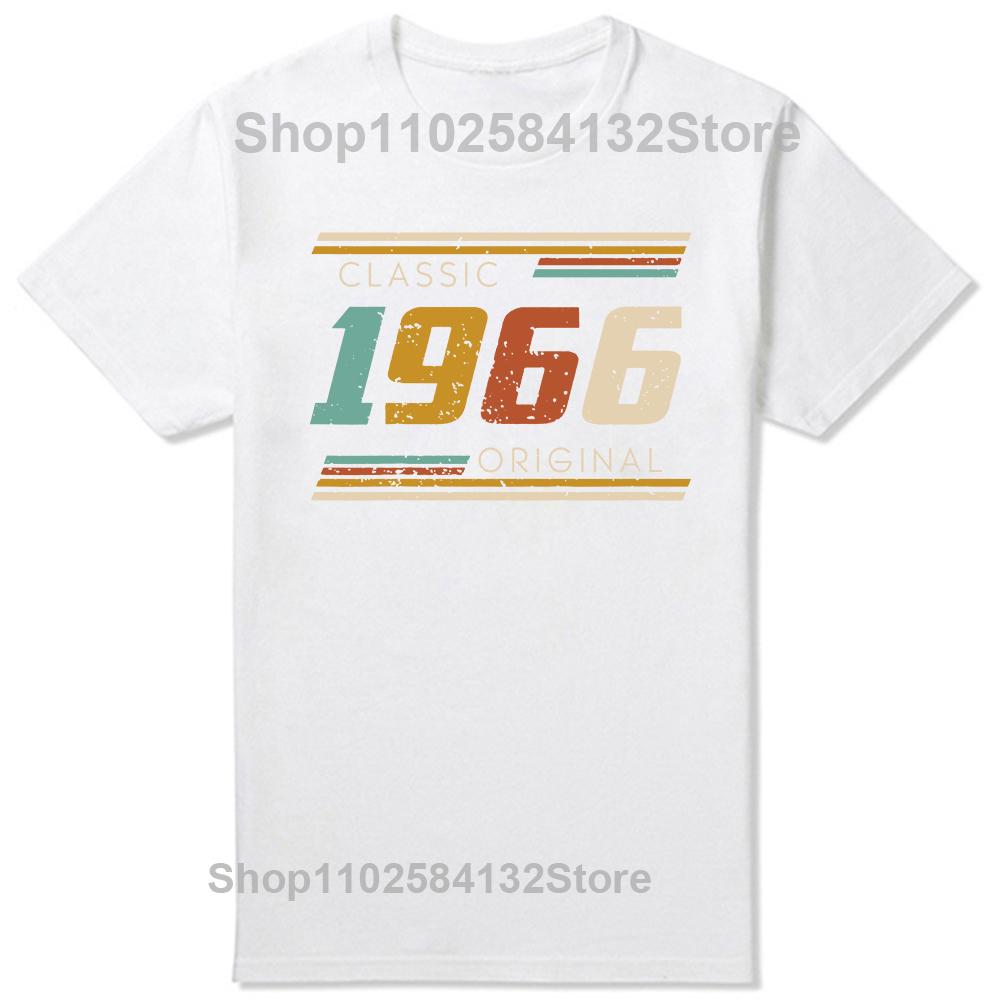 58th Birthday 58 Years Man Woman Retro Vintage 1966 Gift T Shirts Summer Father Mother Husband Cotton Streetwear Tshirt