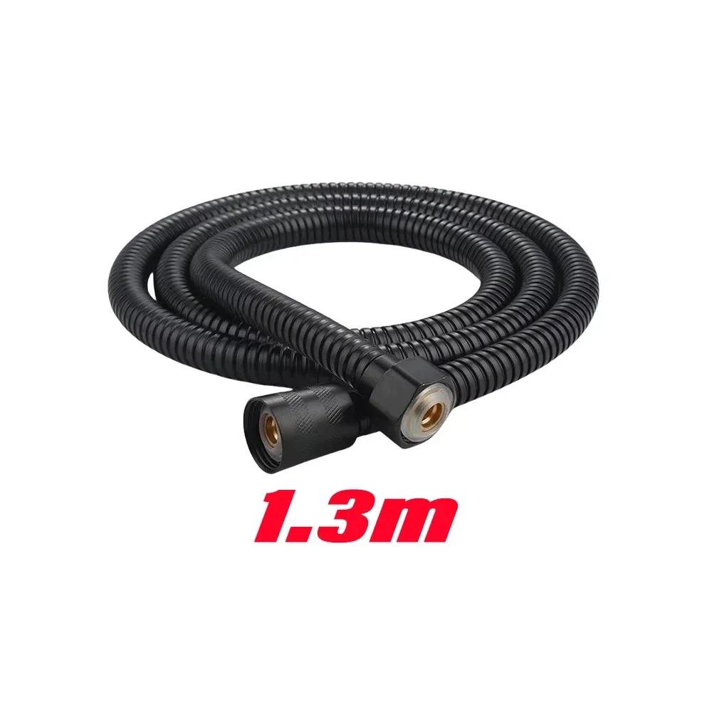 8 Modes High-Pressure Shower Head Set Fall Resistance Black Handheld Shower Head Water Saving Bathroom Shower Accessories