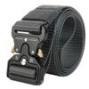 Outdoor Tactical Nylon Belt with Automatic Buckle for Military Training and Workwear 